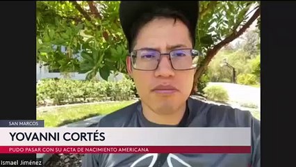 A pesar de haber nacido en Estados Unidos un hispano fue regresado a México.