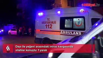 Bursa'da dayı ile yeğeni arasında miras kavgası: 1 yaralı