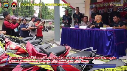 Polers Minsel Amankan Dua Tersangka Kasus Curanmor