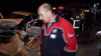 Bursa'da feci kaza: 1 ölü 2 ağır yaralı