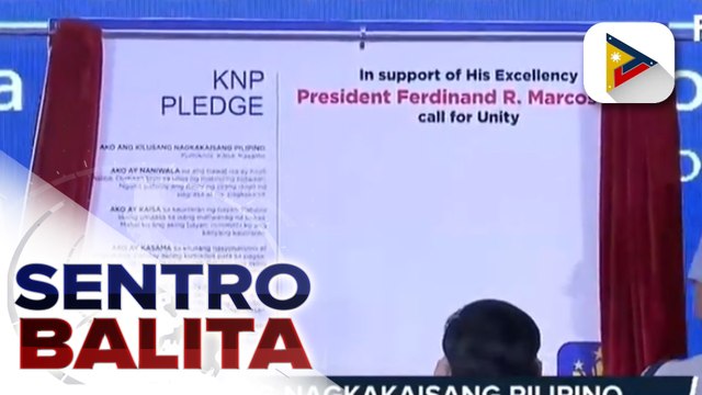 Kilusan ng nagkakaisang Pilipino, inilunsad ng ilang mambabatas bilang pagtugon sa panawagan na unity o pagkakaisa ni Pres. Marcos Jr.
