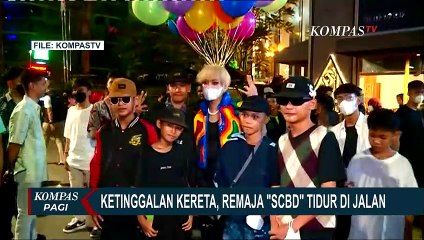 Ketinggalan KRL, Remaja SCBD Tidur di Jalan