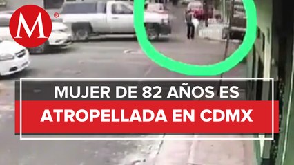 Se difundió el video de una mujer atropellada en Iztacalco