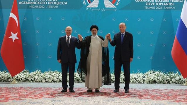 Erdoğan, Reisi ve Putin imzaladı! Dünyanın takip ettiği zirve sonrası yayınlanan 16 maddelik bildiride Suriye vurgusu