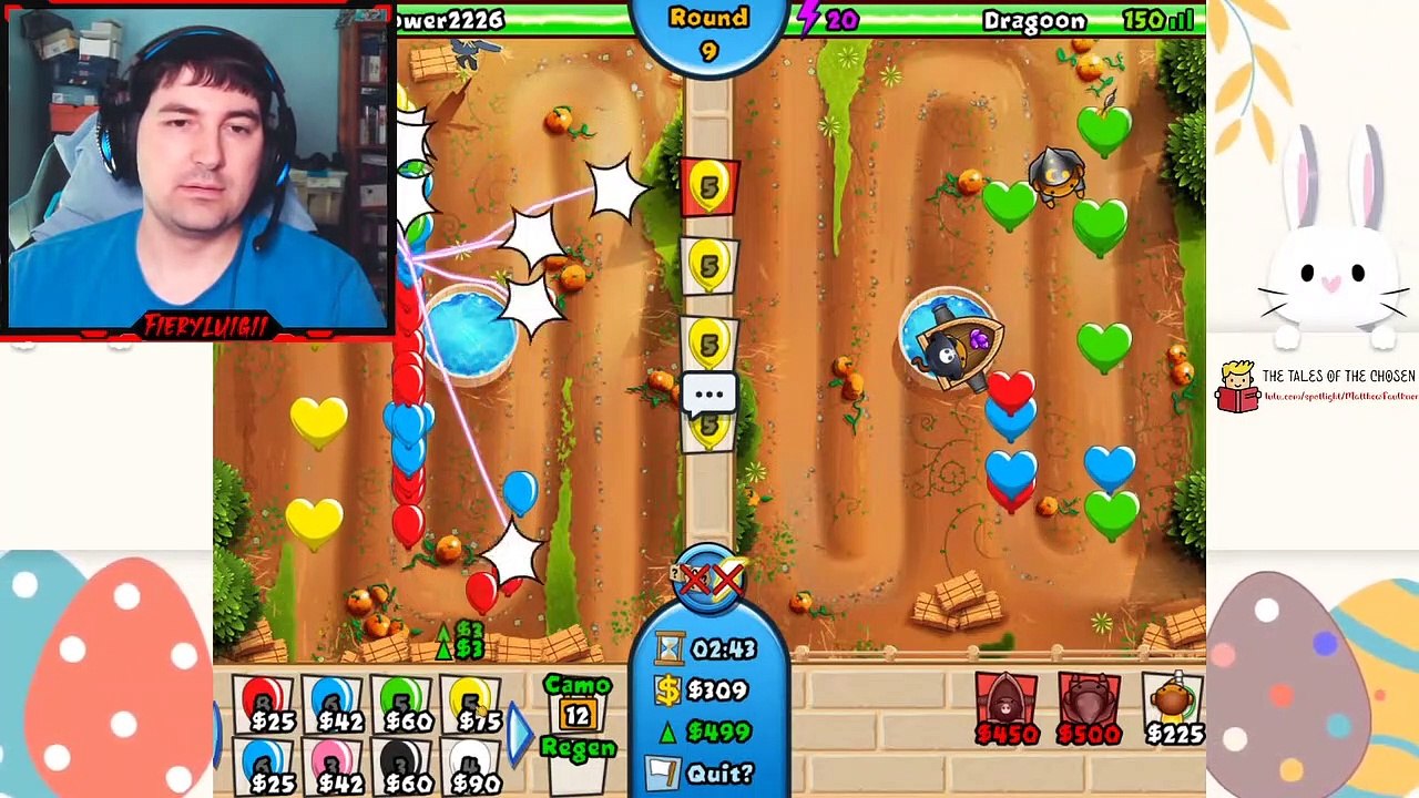 Bloons TD part 133.1 Fieryluigi Sykkuno kkatamina Fuslie RAE Ryan higa hJune Scarra DisguisedToast