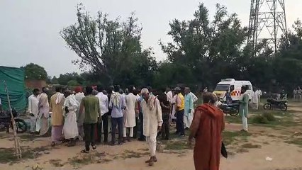 भरतपुर में संत विजय बाबा ने लगाई खुद को आग, आत्मदाह की कोशिश
