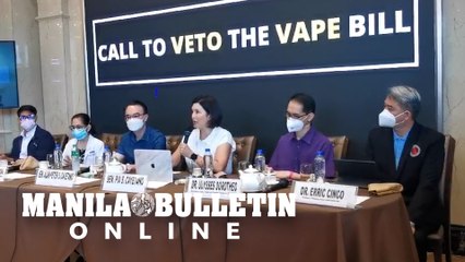 Senators Pia and Alan Peter Cayetano, Medical Doctors, and advocates call for the veto of the Vape Bill