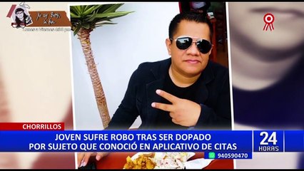 Chorrillos: buscan a sujeto que habría 'pepeado' a joven para robarle objetos de valor