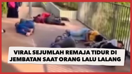 Viral Sejumlah Remaja Tidur di Jembatan Saat Orang Lalu Lalang: Sisi Gelap Citayam Fashion Week