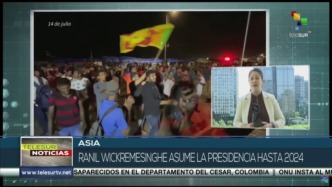 Parlamento de Sri Lanka elige a Ranil Wickremesinghe como nuevo presidente del país