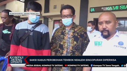 Saksi Kasus Perobohan Tembok Ndalem Singopuran Diperiksa
