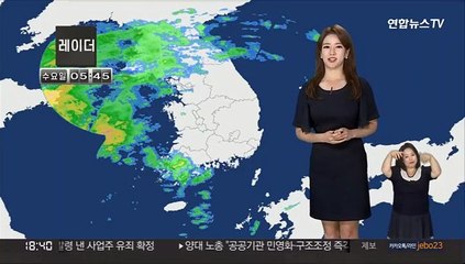 [날씨] 차츰 전국 장맛비…내일까지 남해안 80mm 호우