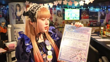 Enjoying  Maid Cafe at Tokyo's Ebisu