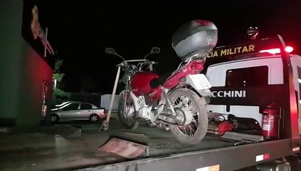 Motocicleta com alerta de furto é recuperada pela Polícia Militar no Cataratas