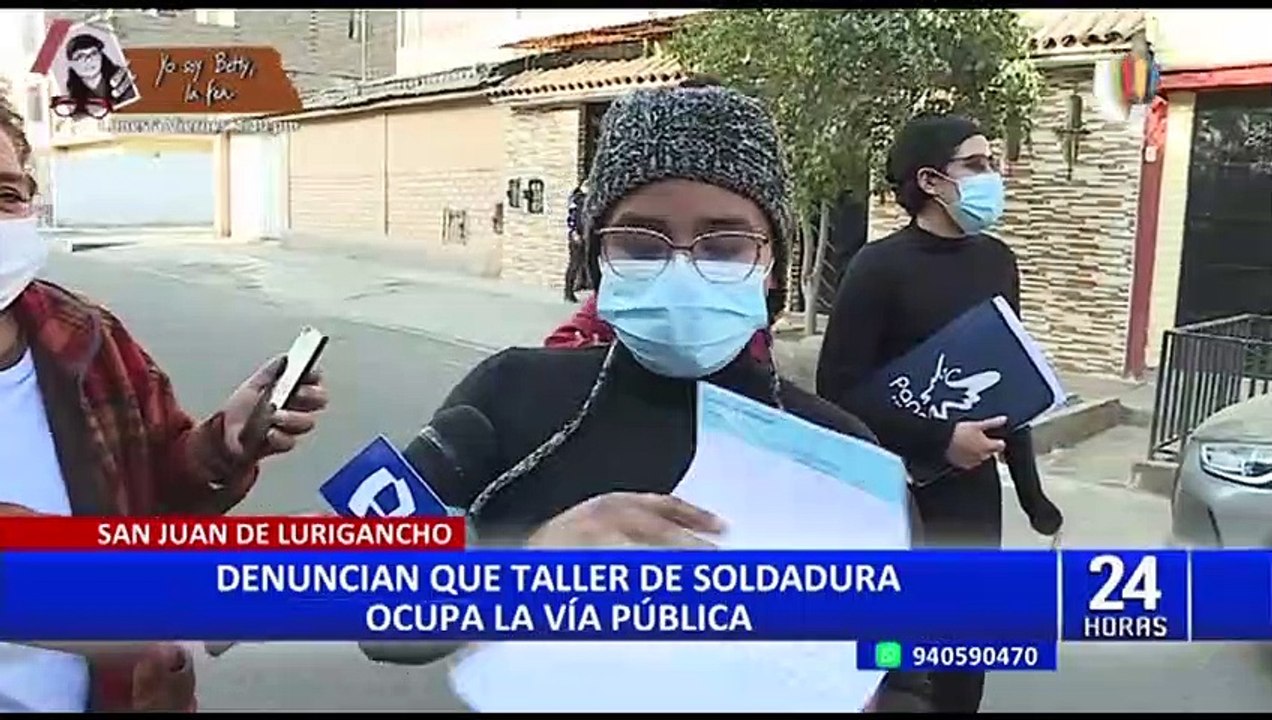 SJL: joven de 25 años denuncia sufrir problemas respiratorios por culpa de taller de soldadura