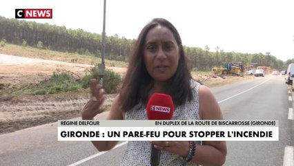 Gironde : Un pare-feu pour stopper l'incendie