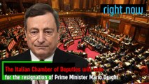 The Italian Parliament will vote for the resignation of Prime Minister Mario Draghi.