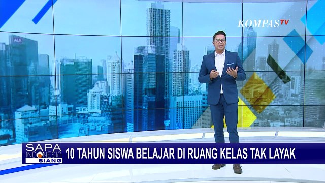 Siswa di Lampung Harus Sekolah Dibangunan yang Tak Layak: Atap Kelas Tertutup Terpal!