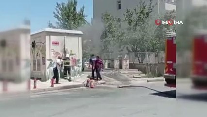 Son dakika haber! Siirt'te trafoda çıkan yangın paniğe neden oldu