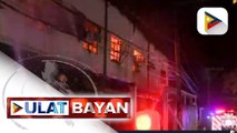 Dalawang palapag na warehouse sa Taytay, Rizal, nasunog