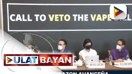 Health experts, nanawagan kay Pres. Marcos Jr. na i-veto ang vape bill