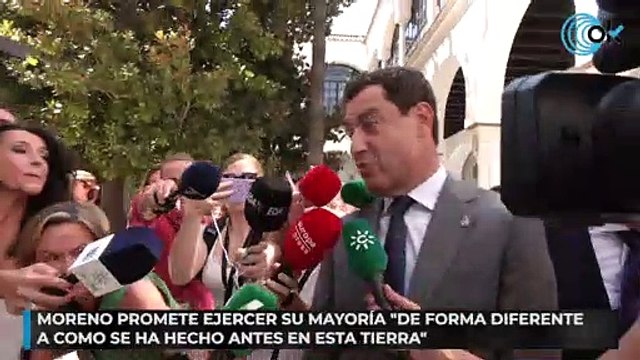 Moreno promete ejercer su mayoría «de forma diferente a como se ha hecho antes en esta tierra»