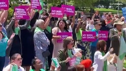 За право на аборт: протест конгрессменов США