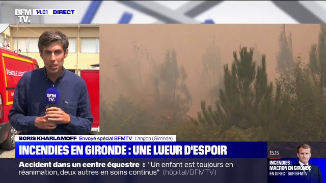 Une lueur d'espoir dans les incendies en Gironde avec un feu qui progresse moins vite selon le sous-préfet de Langon