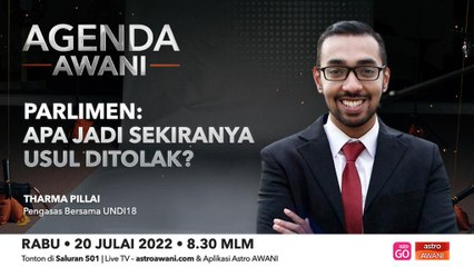 Agenda AWANI: Parlimen I Apa Jadi Sekiranya Usul Ditolak?