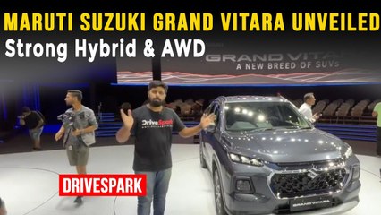 Maruti Suzuki Grand Vitara UNVEILED | Hybrid SUV | Mileage, Performance, Features, AWD