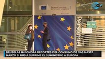 Bruselas impondrá recortes del consumo de gas hasta marzo si Rusia suprime el suministro a Europa