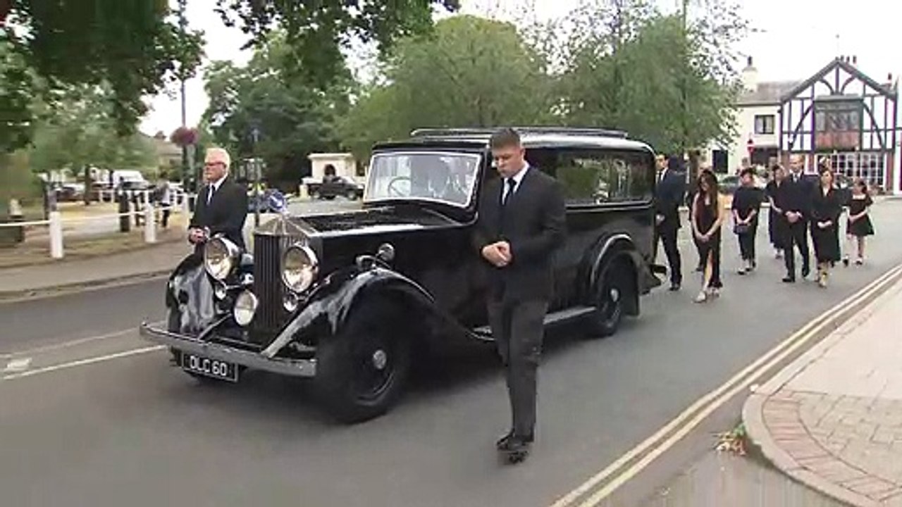 Dame Deborah's coffin arrives at church for funeral service