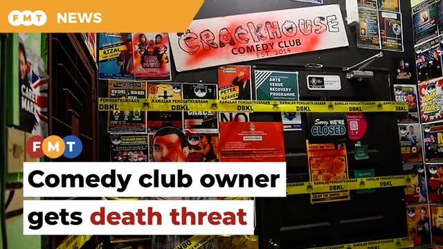 Cops probe death threat against comedy club owner