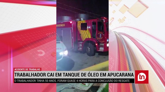 Tenente dos Bombeiros de Apucarana detalha resgate de trabalhador