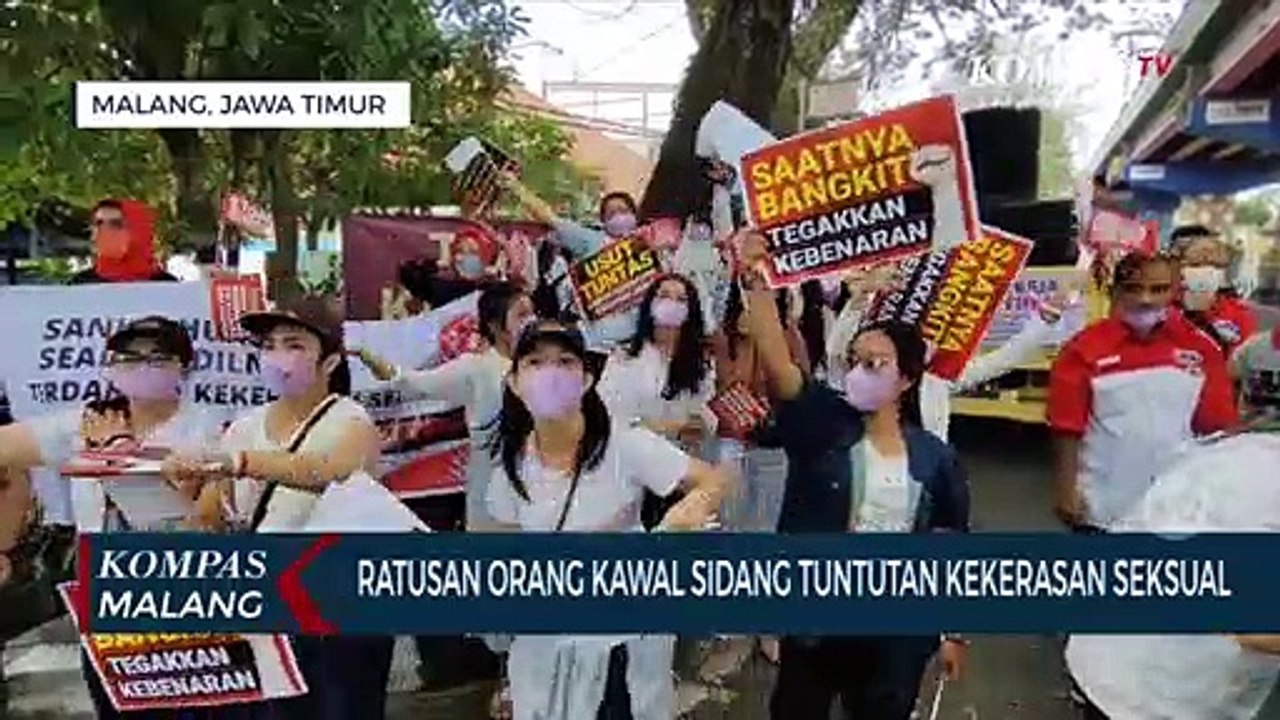 Ratusan Orang Kawal Sidang Pembacaan Tuntutan Kekerasan Seksual Terdakwa Julianto Video