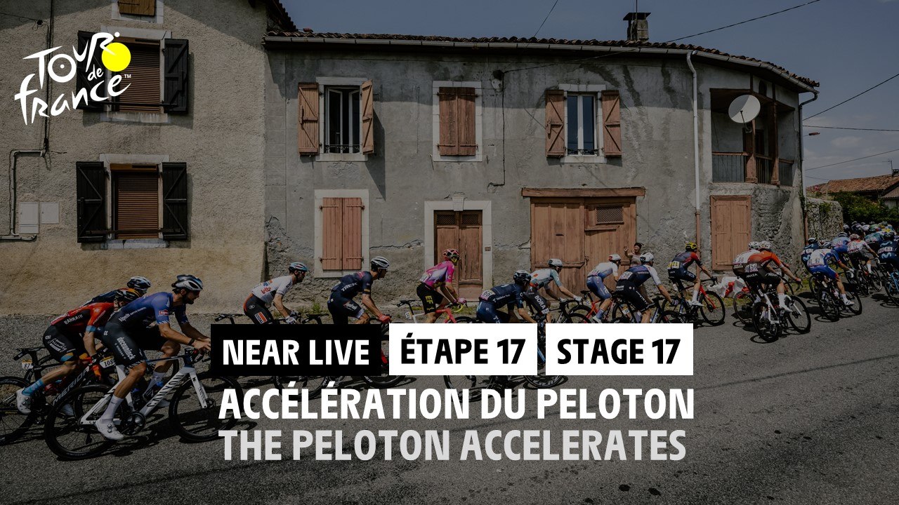 Le peloton accélère / The peloton accelerates - Étape 17 / Stage 17 - #TDF2022