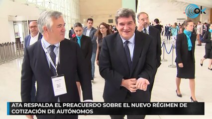ATA respalda el preacuerdo sobre el nuevo régimen de cotización de autónomos