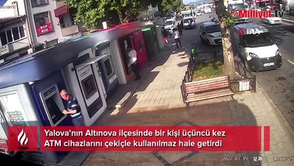 20 gün arayla! ATM’lere tek tek çekiçle saldırdı