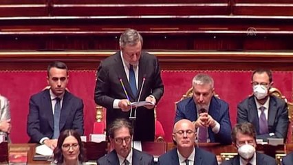 İtalya Başbakanı Draghi, hükümet krizi hakkında parlamentoda konuştu