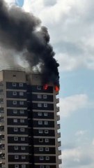 North Woolwich fire by London City Airport. Credit: Stevo