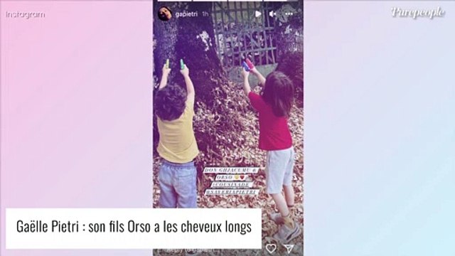 Gaspard Ulliel : Son fils Orso (6 ans) craquant les cheveux longs en Corse avec sa mère Gaëlle Pietri