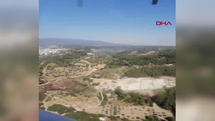 Son dakika: İZMİR'DE ORMANLIK ALANDA YANGIN