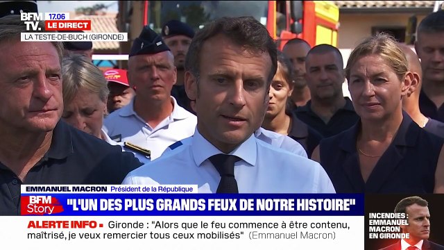 Emmanuel Macron: Nous allons continuer de mobiliser [...] dans les travaux de surveillance