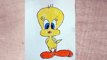 How to draw Tweety bird step by step