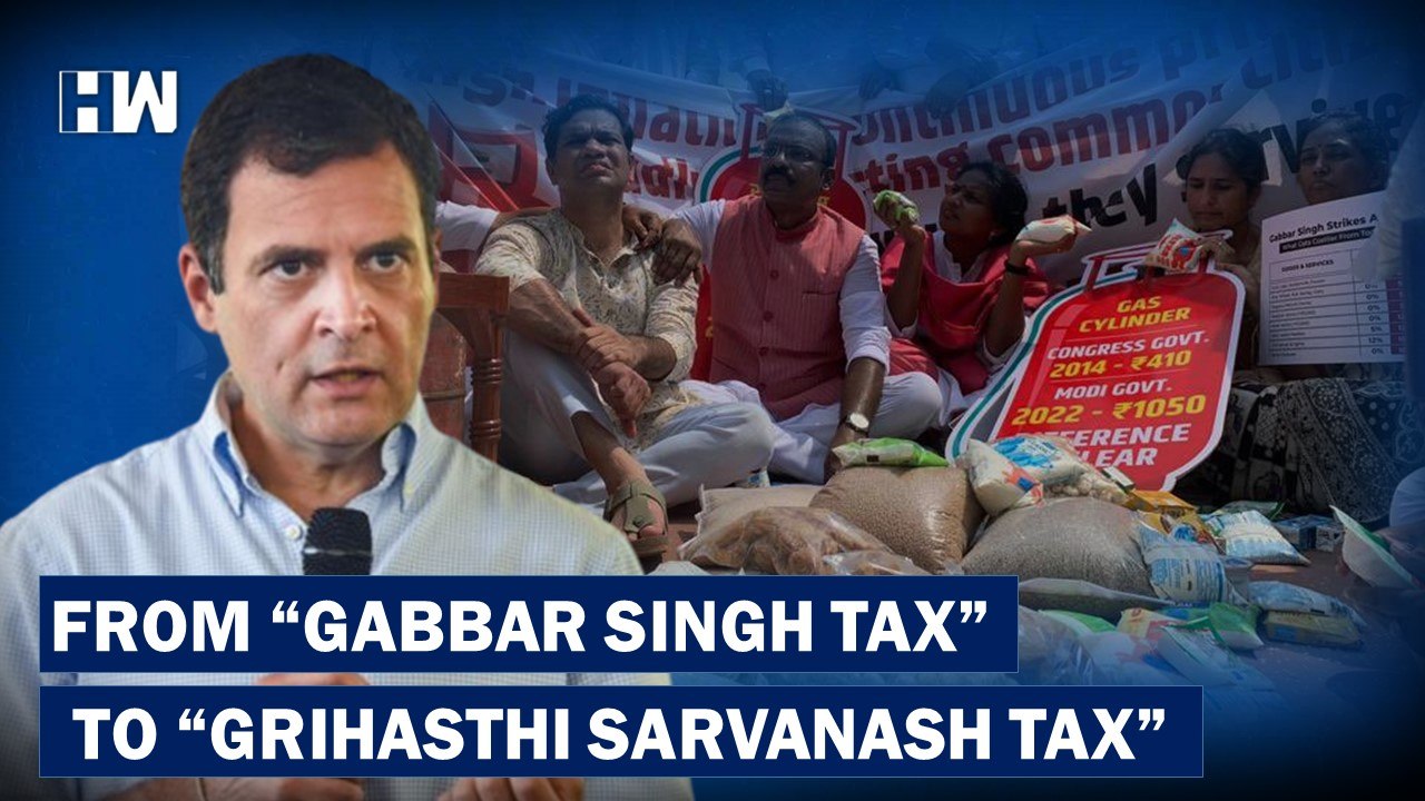"Grihasthi Sarvanash Tax": Rahul Gandhi's Latest Jibe As Congress Protests Against Price Hike, GST