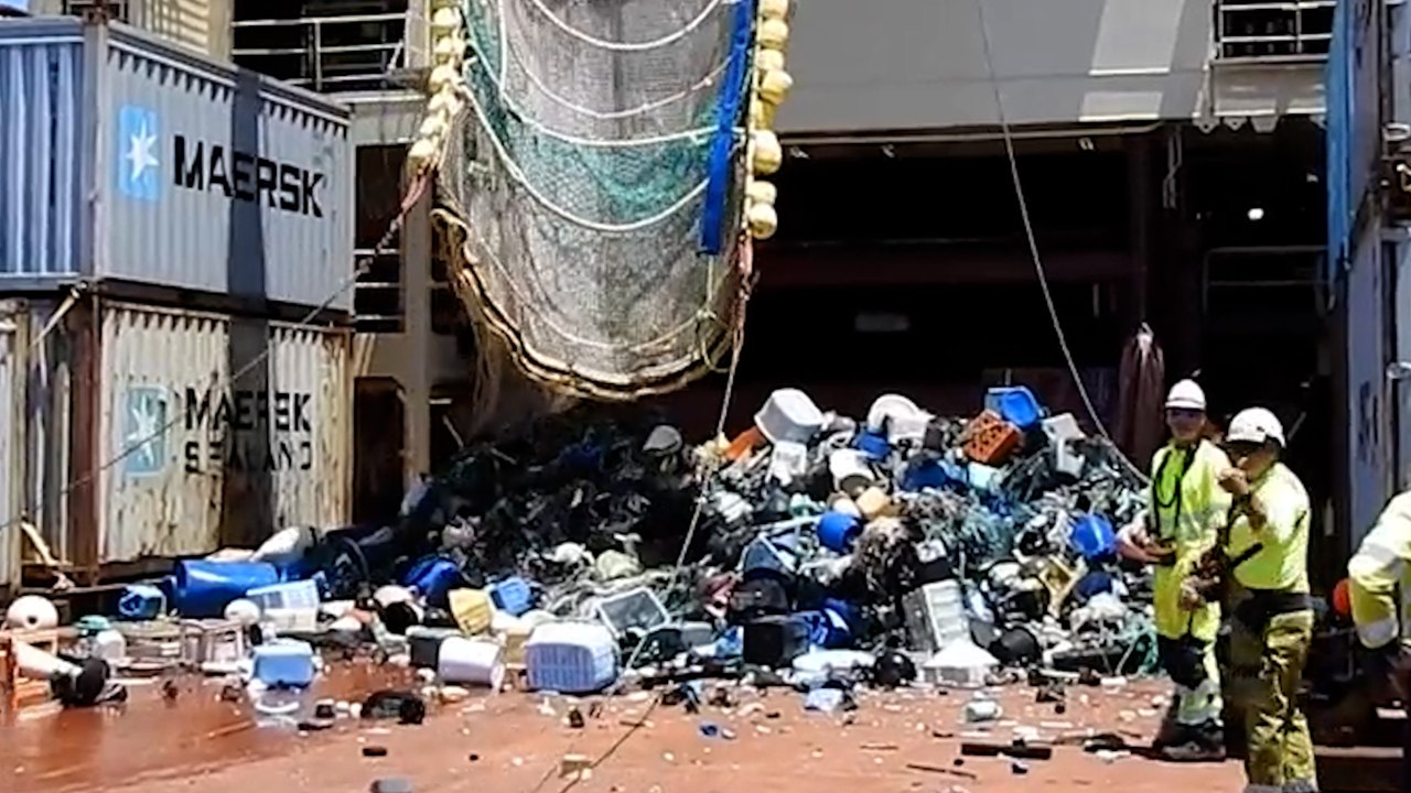 7787kg de déchets plastiques collectés dans l'Océan Pacifique