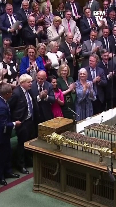 Boris Johnson prononce son dernier discours en tant que Premier ministre