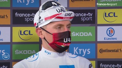 Etape 17 - Tadej Pogacar : "Tout donner pour récupérer le maillot jaune"