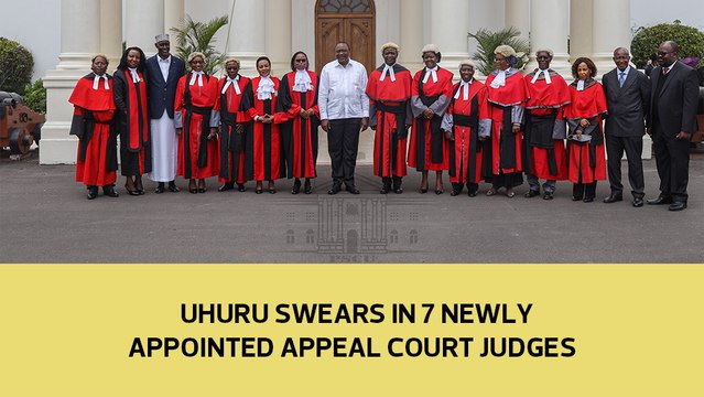 Uhuru swears in 7 newly appointed appeal court Judges