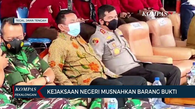 Kejaksaan Negeri Kota Tegal Musnahkan Barang Bukti